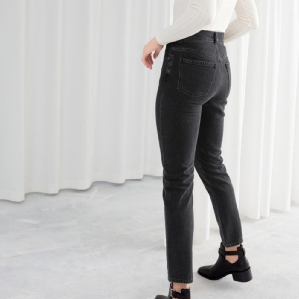 & other stories Black High Rise Slim Jeans